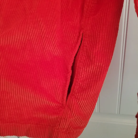American Eagle Outfitters Red Corduroy Shirt Jacket - Picture 6 of 6